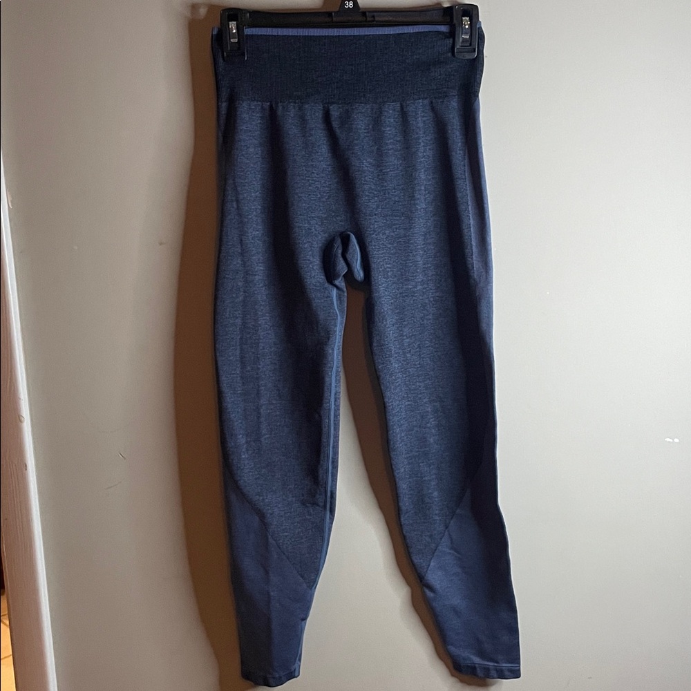 VS Pink M Seamless Leggings Two Tone Blue